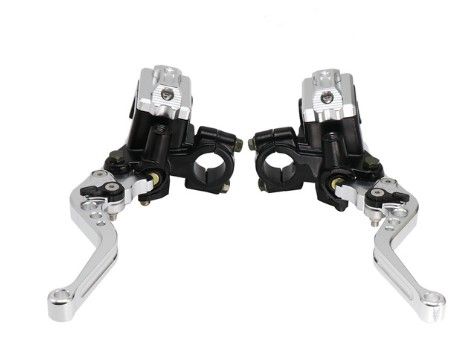 Hydraulic Clutch & Brake Levers Master Cylinder Set, 7/8″ 22mm Universal Motorcycle left hand right hand