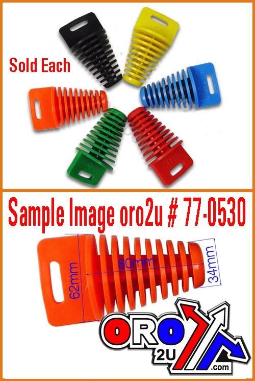 EXHAUST PLUG 34-62mm RED EHB009L-RED - Image 3