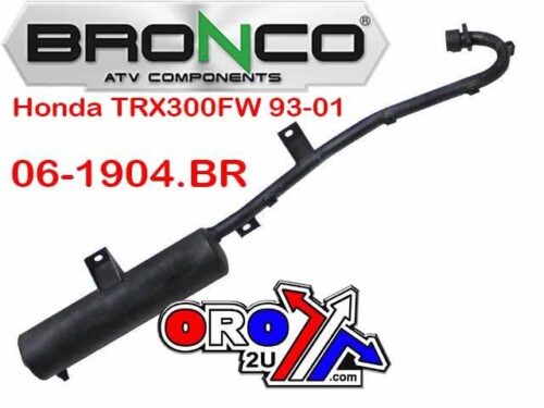 EXHAUST TRX300FW 1993-2001, BRONCO AT-02005A HONDA ATV 18300-HM5-630, 18300-HM5-930