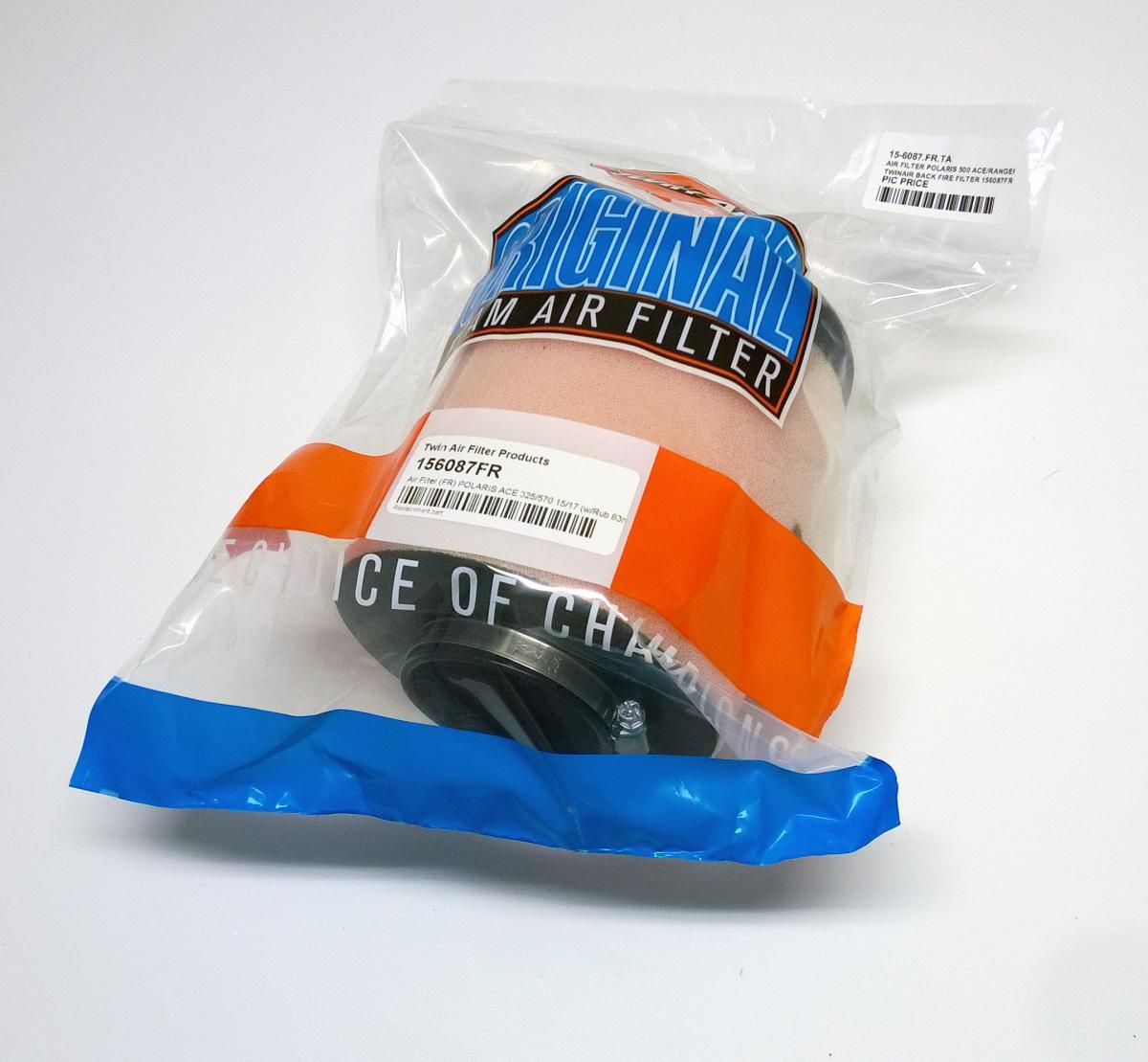 AIR FILTER POLARIS 500 ACE/RANGER 2017-18, TWINAIR BACK FIRE FILTER 156087FR - Image 2