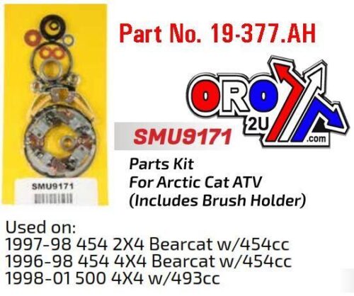 STARTER MOTOR REPAIR KIT, ARCTIC CAT BEARCAT SMU9171, ARROWHEAD
