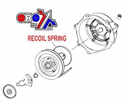 STARTER RECOIL SPRING POLARIS, 3040170 / 3083376, BRONCO 11-208-03