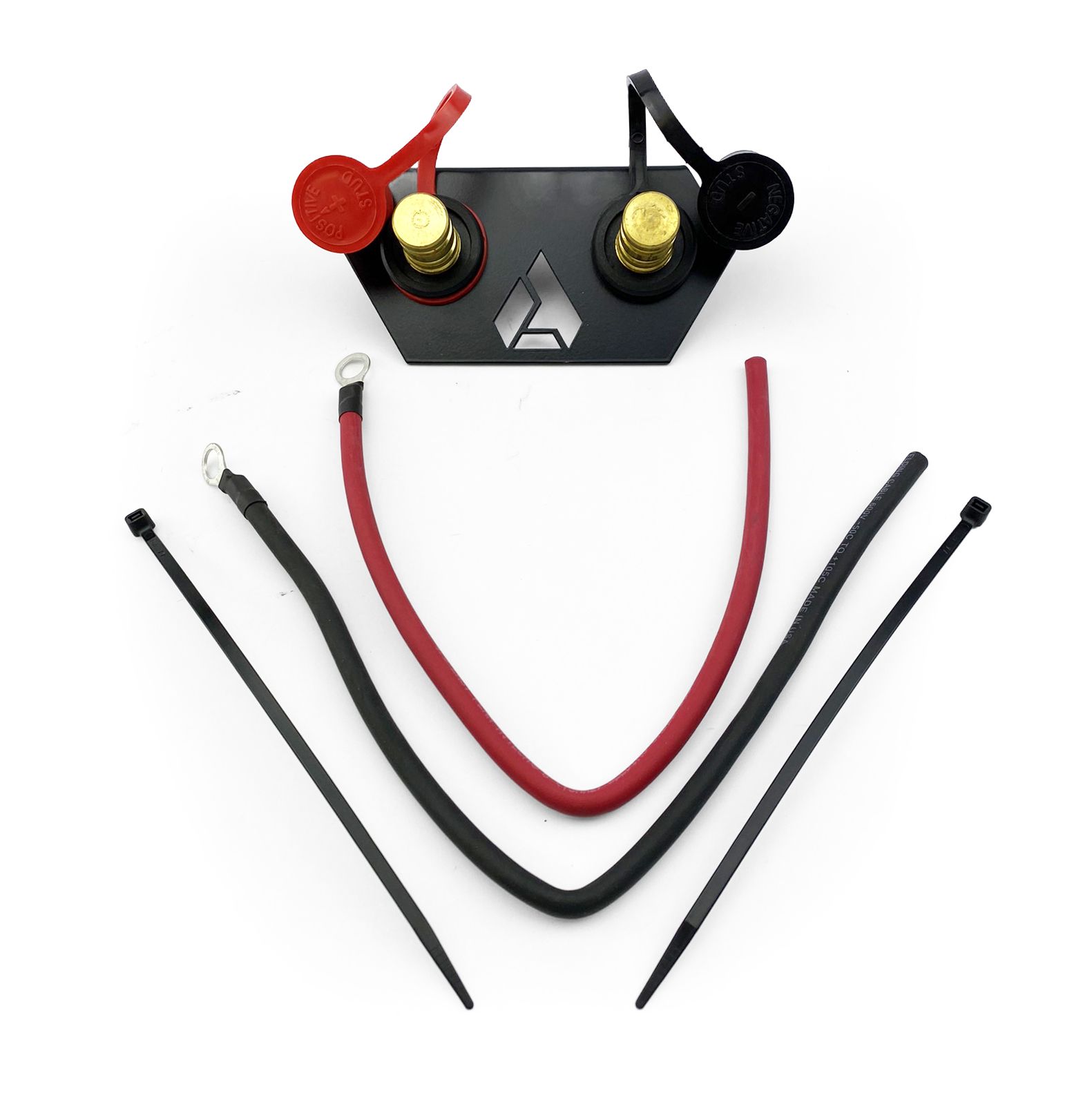 BATTERY TERMINALS RELOCATION KIT ANGLED, JUMPER POSTS, BTRK-U-003-01