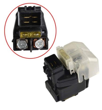 STARTER SOLENOID RELAY 03-08 SUZUKI LT-Z400 WITH YELLOW 20AMP FUSE