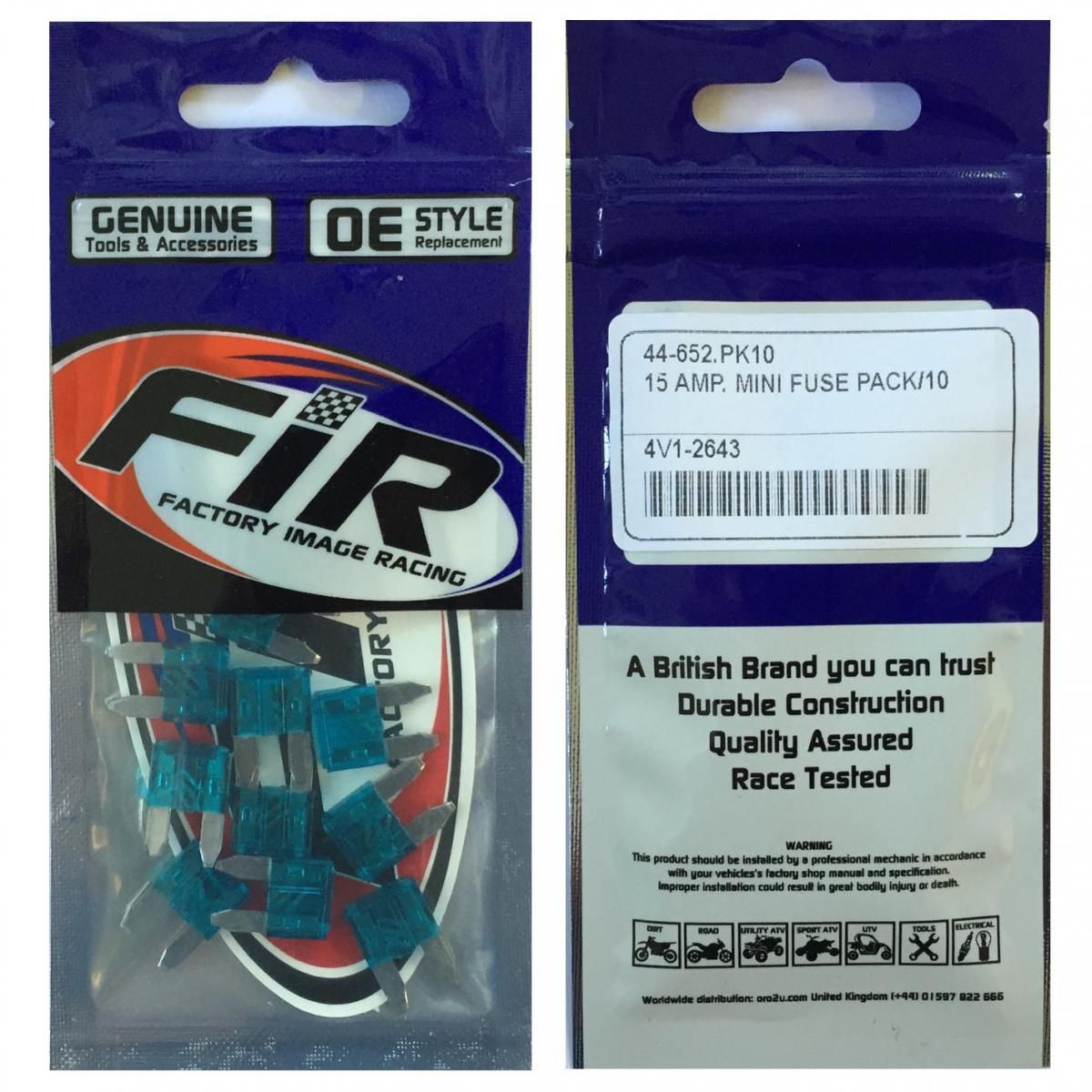 15 AMP. MINI FUSE PACK OF 10 - Image 3