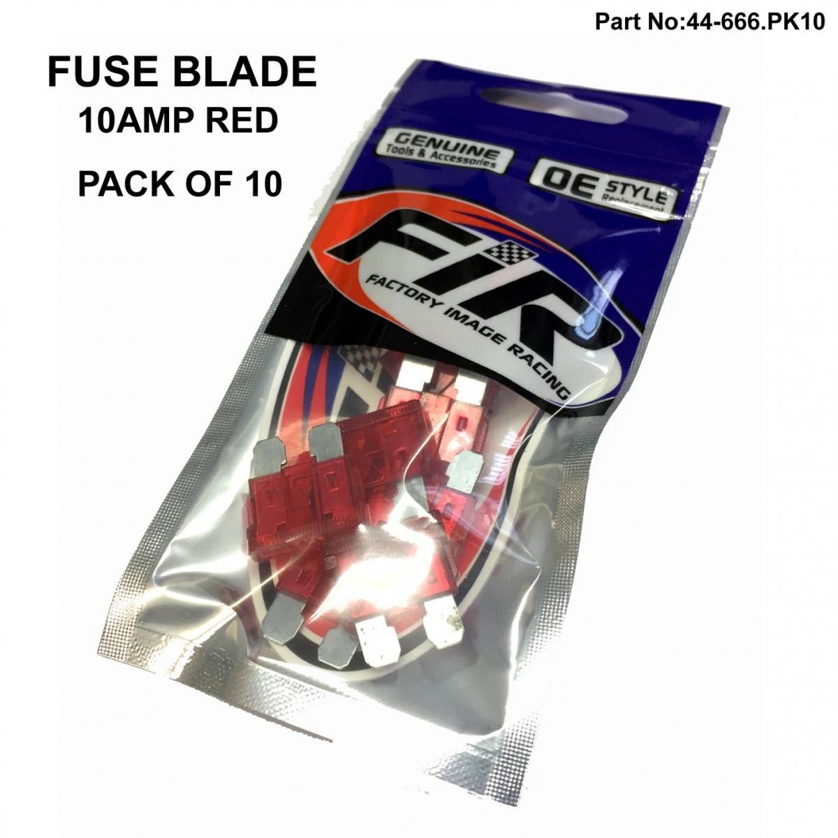 10 AMP. BLADE FUSE STD. PK10 - Image 3