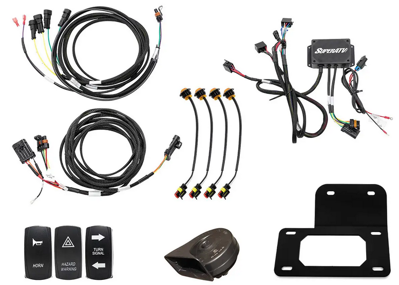 PLUG & PLAY DELUXE TURN SIGNAL KIT POLARIS RANGER, 900, 1000 SUPERATV TSK-P-RAN900-004