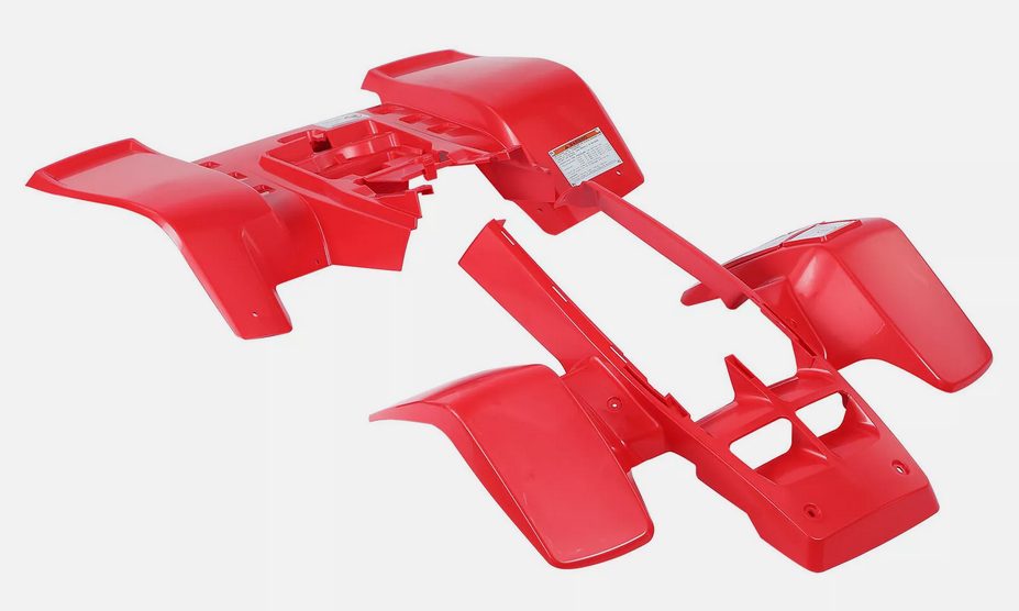 PLASTIC BODY SET RED YAMAHA BANSHEE YFZ 350 1987-2006 2GU-W2151-C1-00 - Image 2
