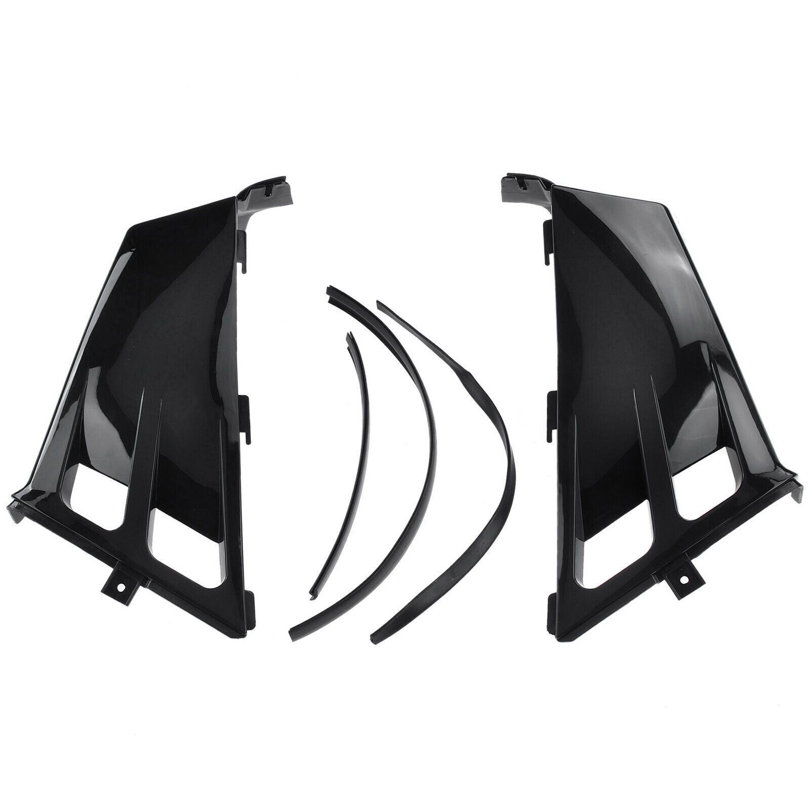 TANK SIDE COVERS & RADIATOR SHROUDS BLACK KIT YAMAHA BANSHEE YFZ350 1987-2006 2GU-21711-90-00 - Image 4