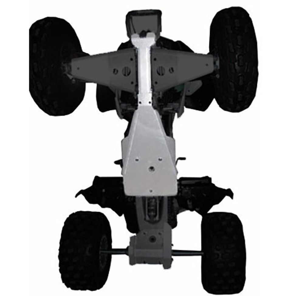 FULL SKID PLATE ALUMINUM 08-14 KAWASAKI KFX 450, 712 RICOCHET - Image 2