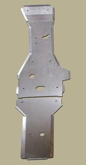 FULL SKID PLATE ALUMINUM 11-14 YAMAHA GRIZZLY YFM 400/450 , 743 RICOCHET