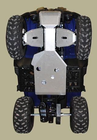 FULL SKID PLATE ALUMINUM 12-14 YAMAHA GRIZZLY YFM 350, 763 RICOCHET