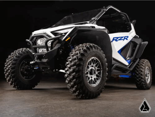 POLARIS PRO R/XP/TURBO R LOW PROFILE WHEEL ARCH FENDER FLARES MUD GUARDS, ASSAULT INDUSTRIES FF-P-PROXP-002