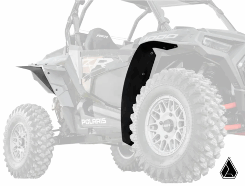 POLARIS XP TURBO/1000 LOW PROFILE WHEEL ARCH FENDER FLARES MUD GUARDS, ASSAULT INDUSTRIES FF-P-RZRXP-001