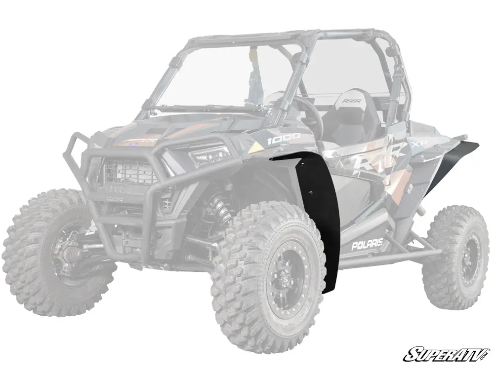 POLARIS XP TURBO/1000 LOW PROFILE WHEEL ARCH FENDER FLARES MUD GUARDS, SUPER ATV FF-P-RZRXP - Image 3
