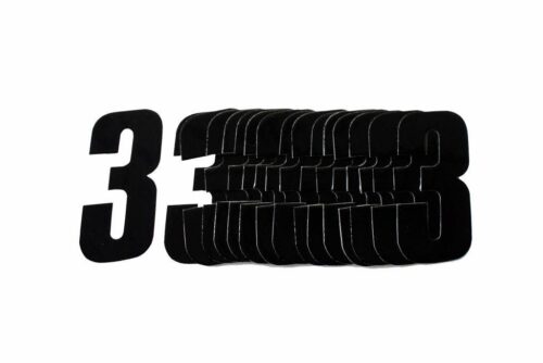 3 BLACK 4.5inc 11cm PK/20