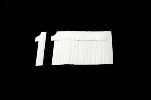 1 WHITE 4.5inc 11cm PK/20