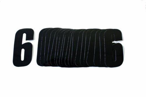 6/9 BLACK 4.5inc 11cm PK20