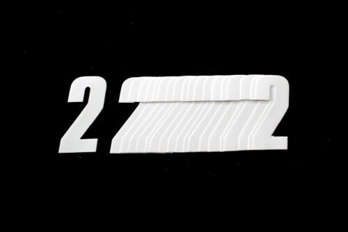 2 WHITE 4.5inc 11cm PK/20