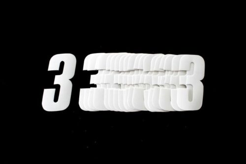 3 WHITE 4.5inc 11cm PK/20