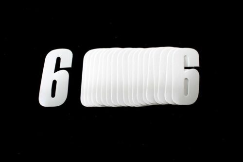 6/9 WHITE 4.5inc 11cmPK20