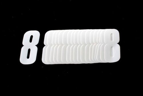 8 WHITE 4.5inc 11cm PK/20