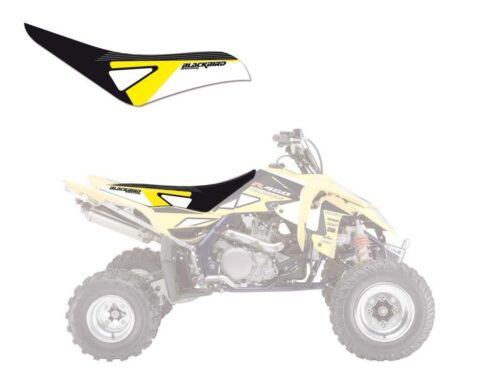 06-09 LTR450 GRAPHIC BLACKBIRD, BLACKBIRD SEAT COVER
