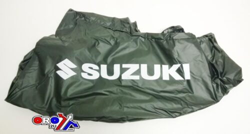 UNIVERSAL ATV COVER WEATHER PROTECTOR – SUZUKI LOGO, VEHICLE QUAD BIKE BUGGY SHIELD STORAGE COVER SHEET, UNIVERSAL FITMENT