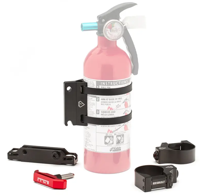 QUICK RELEASE UTV/ATV FIRE EXTINGUISHER CAGE MOUNT FIXTURES, ROLL CAGE 1.75"