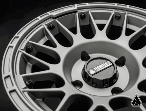 15×10 ASSAULT INDUSTRIES HELLFIRE BEADLOCK WHEELS, MATTE TITANIUM 4/136 4/137 (4×136 4×137) WHL-136-4-15-10-ILMT