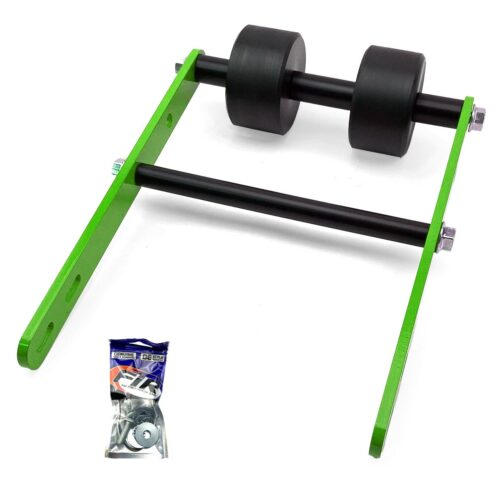 WHEELIE BAR 2 ROLLER TAG-Z GREEN, ATV QUAD WHEELIE SAVER / CATCH, 3.4KG Size 34x22x7cm