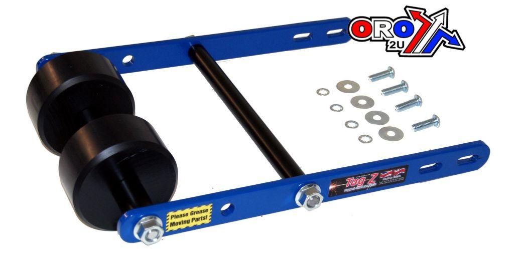 WHEELIE BAR 2 ROLLER TAG-Z BLUE, ATV QUAD WHEELIE SAVER / CATCH, 3.4KG 34x22x7cm - Image 5