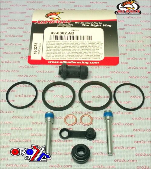 BRAKE CALIPER REBUILD KIT ALLBALLS, ALLBALLS 18-3263 CAN-AM ATV 16-22 FRONT AND REAR