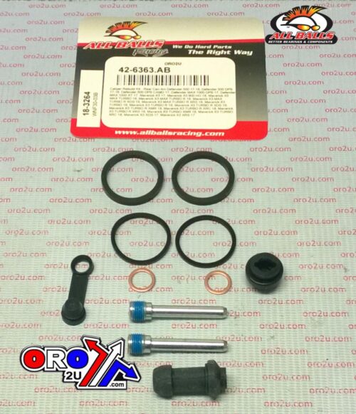 BRAKE CALIPER REBUILD KIT ALLBALLS, ALLBALLS 18-3264 CAN-AM ATV UTV 17-22 REAR
