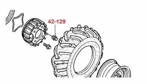 BRAKE SHOE ADJUSTER PLUG TRX, HONDA OEM 44602-HM5-A10 44602-HC4-000