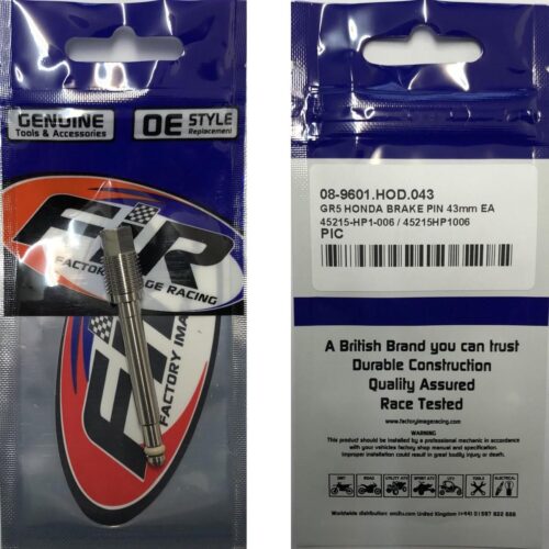 GR5 HONDA BRAKE PIN 43mm EA, 45215-HP1-006 / 45215HP1006