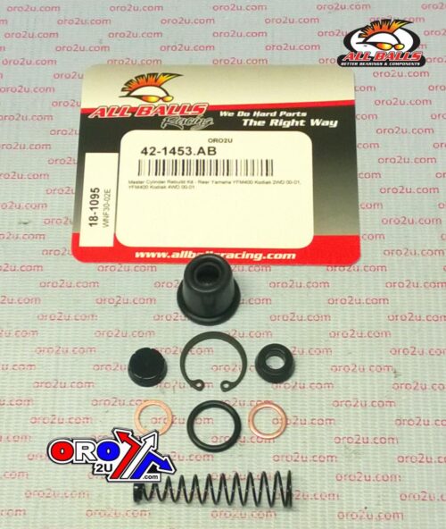 BRAKE MASTER CYL REBUILD KIT ALLBALLS, ALLBALLS 18-1095 YAMAHA YFM400 REAR