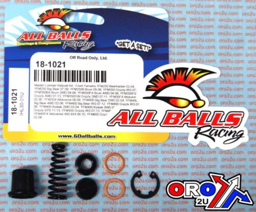 BRAKE MASTER CYL REBUILD KIT ALLBALLS, ALLBALLS 18-1021 YAMAHA QUAD FRONT