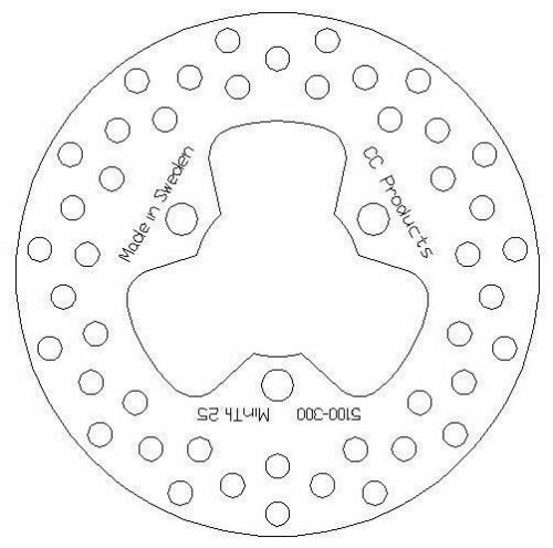 DISC BRAKE FRONT TRX 250-700, CROSS-CENTER 5100-300, 45251-HN1-003