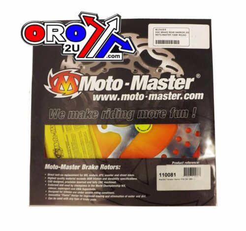 DISC BRAKE REAR WARRIOR 350, MOTO-MASTER 110081 ROUND