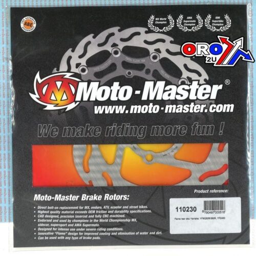 DISC BRAKE REAR YFZ450 FLAME, MOTO-MASTER 110230 YAMAHA