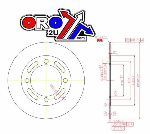 DISC BRAKE FRONT 02-10 SUZUKI LT-A400 MDS167 59211-38F20 MDS05025 AT-05784 59211-38F10?59211-38F00?59211-8-F10-0-0