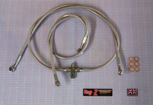HOSE FRONT BRAKE SET/3 +2 SIL, LT-Z400, LT-R450, KFX400 FIR, KIT DONE