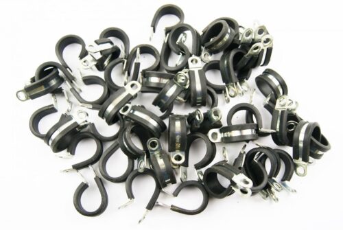 21mm RUBBER LINED P-CLIPS PACK 50