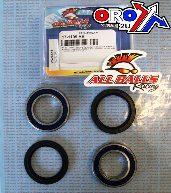 WHEEL BEARING & SEAL KIT REAR, ALLBALL 25-1331 KAW SUZUKI - Image 2