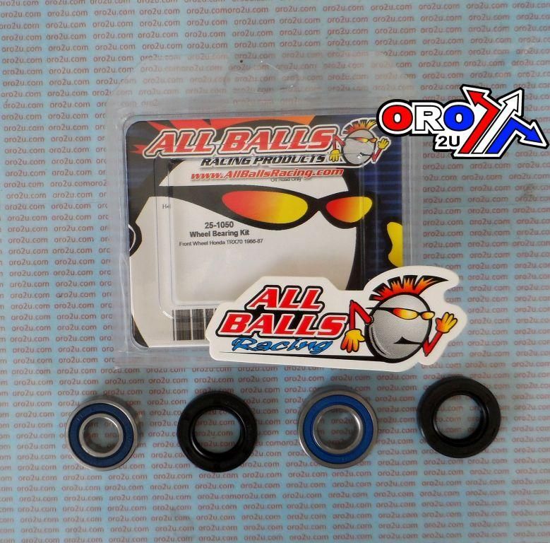 WHEEL BEARING KIT FRONT 86-87 HON TRX70, ALLBALLS 25-1050 ATV - Image 2