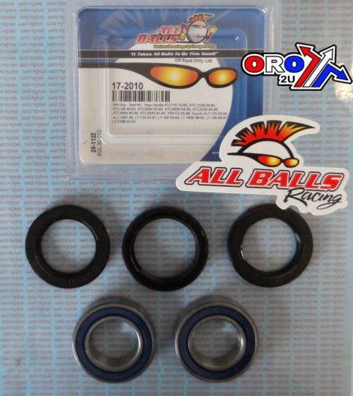 WHEEL BEARING KIT REAR 79-01 HON ATC/SUZ LT 110-250, ALLBALLS 25-1122 ATV