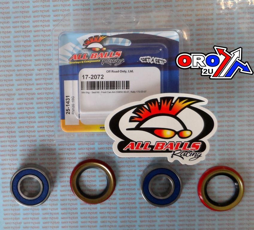 WHEEL BEARING KIT FRONT 00-07 CAN-AM DS650/RALLY, ALLBALLS 25-1431 ATV - Image 2