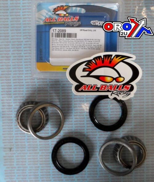WHEEL BEARING KIT REAR/MIDDLE 98-13 POLARIS, ALLBALLS 25-1151 ATV