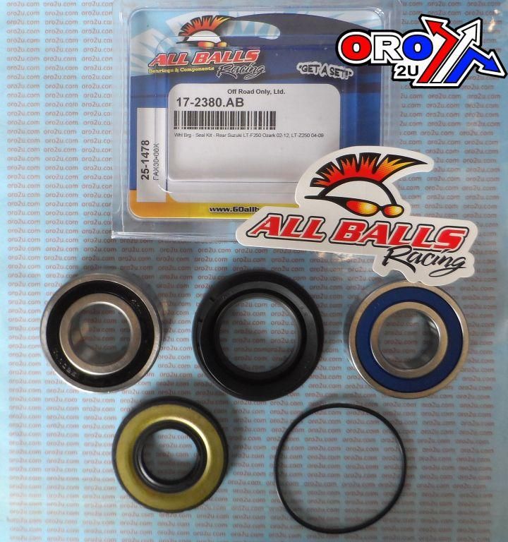 WHEEL BEARING KIT REAR 02-14 SUZ LT-F/LT-Z 250 OZARK, ALLBALLS 25-1478 ATV - Image 3